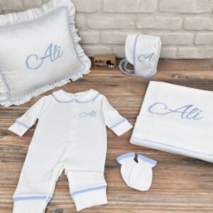 Hastane Çıkışı Seti Mavi Biyeli